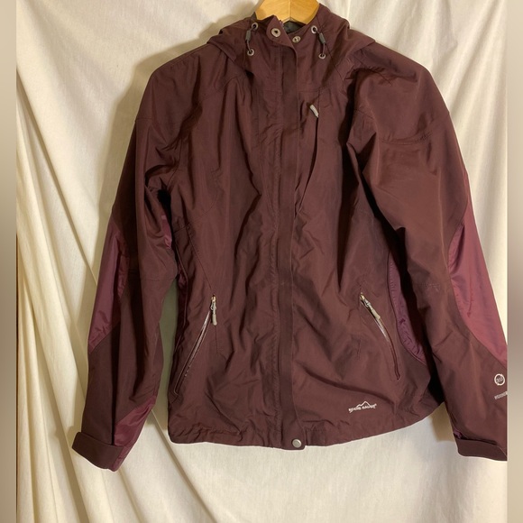 Eddie Bauer woman’s weather edge 365 coat size Med. Shell Only. - Picture 2 of 8